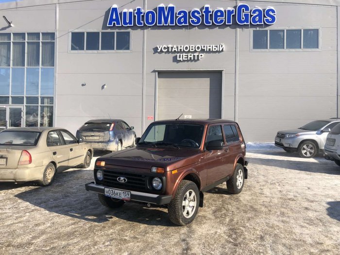 Установка ГБО на Lada Niva 4х4 2020г., ГБО 4 поколения, метан LANDI RENZO (Италия), двигатель 1.7л. 4 цилиндра