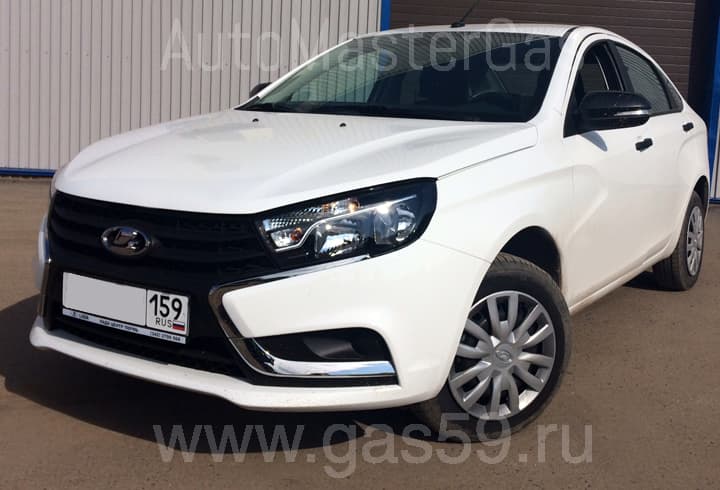 Установка ГБО на Lada Vesta 1.6, ГБО 4 поколения LANDIRENZO, с цилиндрическим баллоном на 65 л.