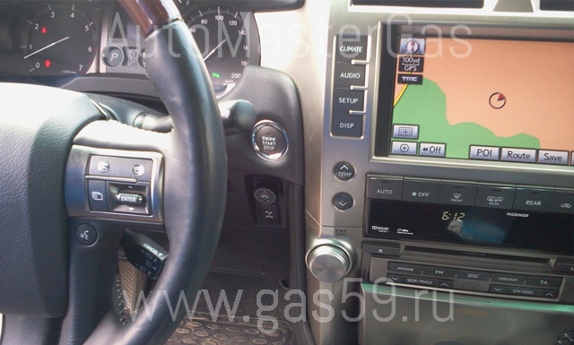 Установка ГБО на Lexus GX460, ГБО 4 поколения BRC P&D, с баллоном 95 литров