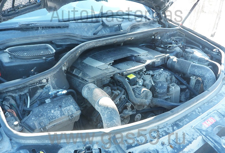 Сертифицированная установка ГБО BRC на Mercedes-Benz ML 350 4MATIC, ГБО 4 поколения BRC P&D, с баллоном 54 литра