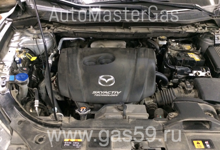 Установка ГБО на Mazda CX - 5 , ГБО 4 поколения STAG, с тороидальным баллоном на 54 л.