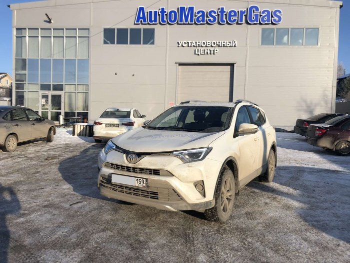 Установка ГБО на Toyota RAV4 2015г., ГБО 4 поколения, метан LANDIRENZO (Италия), двигатель 2.5л. 4 цилиндра