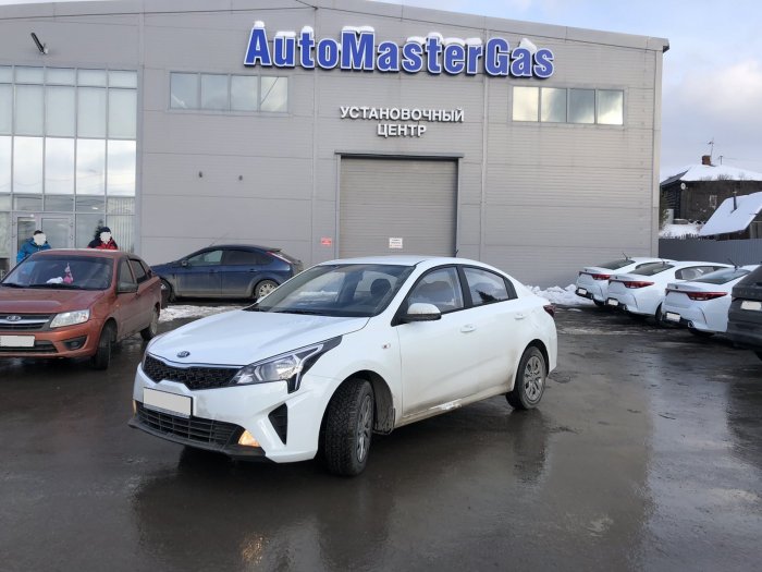 Установка ГБО на Kia Rio 2020г., ГБО 4 поколения, метан LANDI RENZO (Италия), двигатель 1.6л. 4 цилиндра