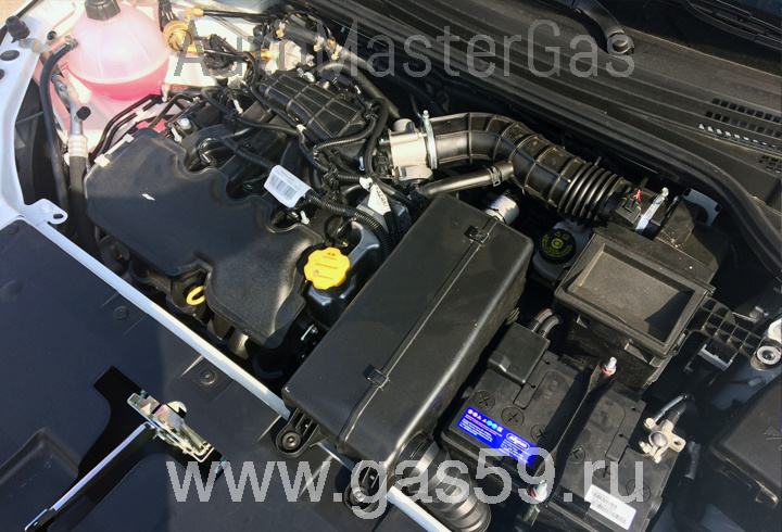 Установка ГБО на Lada Vesta 1.6, ГБО 4 поколения LANDIRENZO, с цилиндрическим баллоном на 65 л.