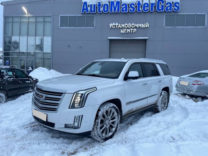 Установка ГБО на Cadillac Escalade 2019 г., ГБО 4 поколения, пропан  EuropeGas (Польша), двигатель 6.2л. 8 цилиндров